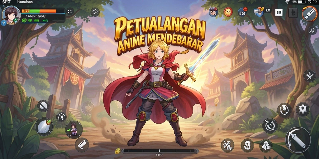 Tangkapan layar menunjukkan aksi seru dan visual memukau dalam 6RT.