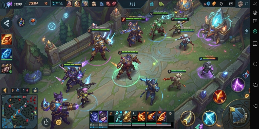 Gameplay seru di 789RP dengan pertempuran strategi tim.