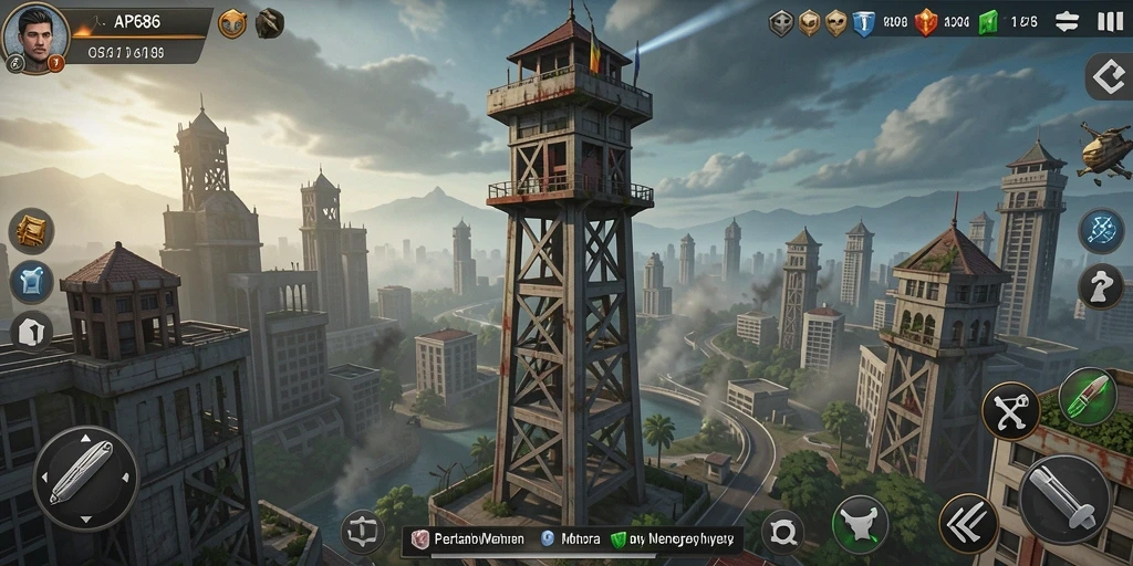 Tampilan menarik dari gameplay Tower Defense yang mendebarkan.