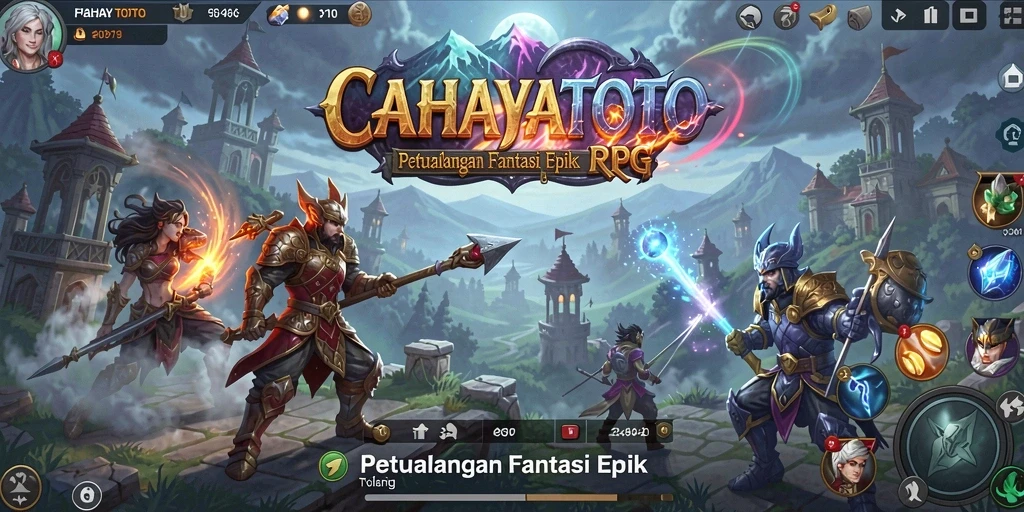 Tampilan gameplay mendebarkan di dunia fantasi CAHAYATOTO.