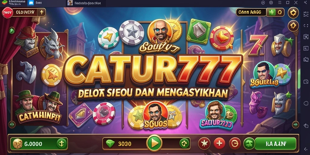 Screenshot utama CATUR777 menampilkan gameplay Slot yang menarik.