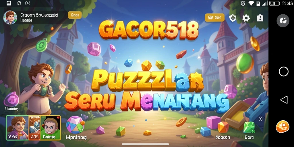 Tangkapan layar utama GACOR518 menunjukkan gameplay Puzzle yang menarik.