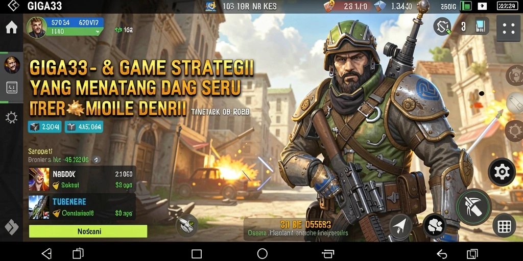 Screenshot GIGA33 menampilkan aksi strategis dalam permainan.