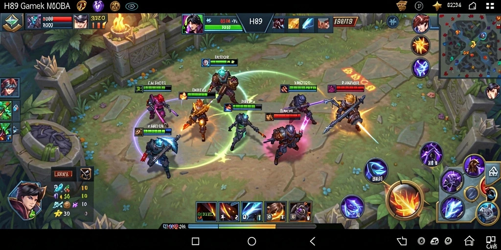 Tampilan gameplay H89 yang mendebarkan dalam pertarungan tim.