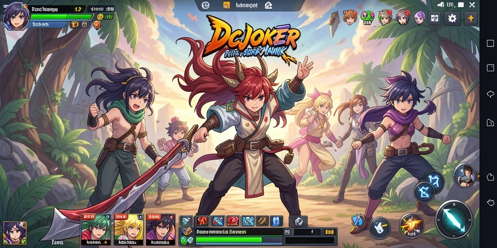 Gameplay seru IDCJOKER dengan karakter anime ikonik.