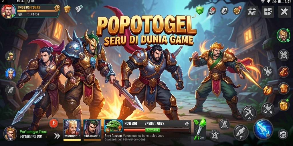 Tangkapan layar game POPOTOGEL menampilkan aksi pertarungan mendebarkan.
