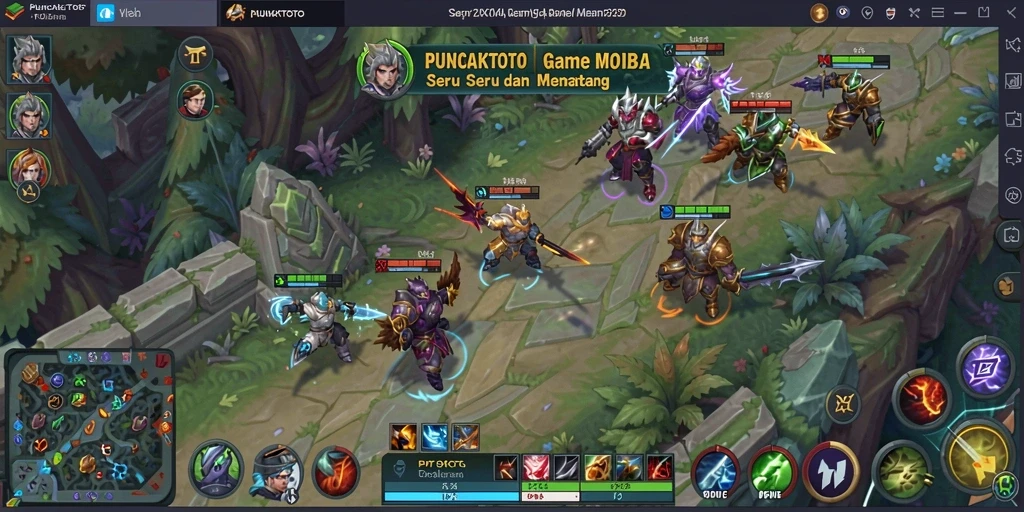 Tampilan gameplay PUNCAKTOTO yang seru dan dinamis.