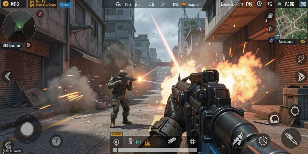 Gameplay R6R6 menampilkan aksi seru dalam pertempuran TPS.