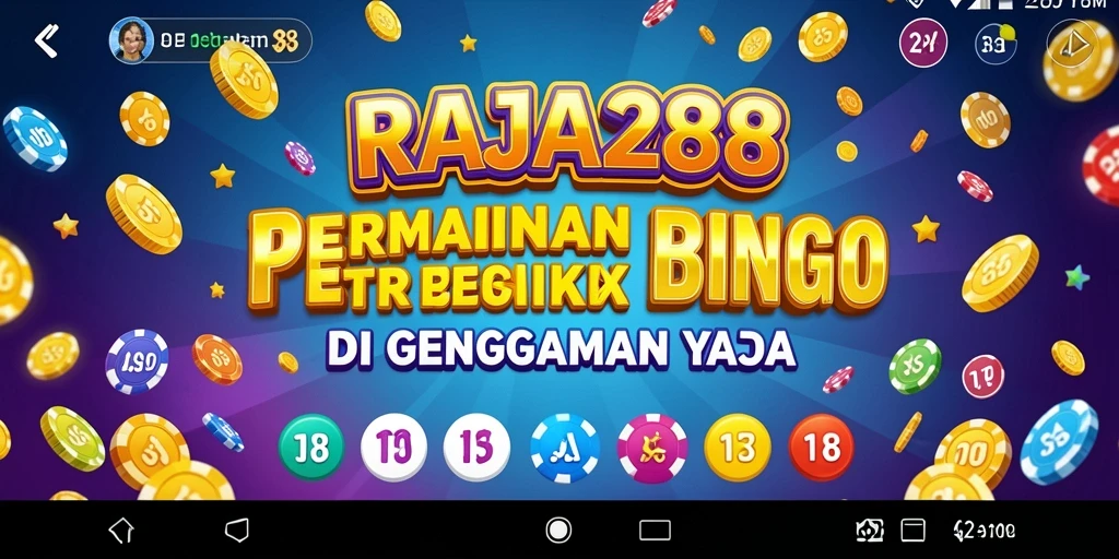Tampilan gameplay Bingo yang menarik dan mengasyikkan di RAJA288.