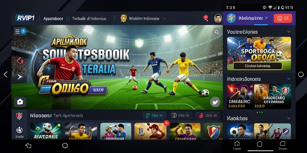 Tampilan menarik dari gameplay Sportsbook di RVIP1.