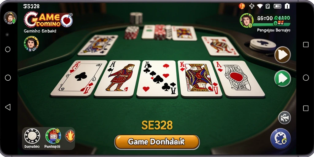 Tangkapan layar gameplay SE328 dengan aksi seru Domino.