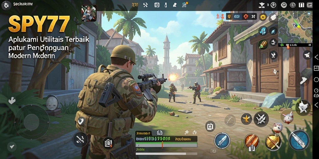 Tampilan antarmuka SPY77 yang modern dan fungsional.