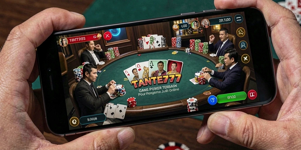 Tampilan menarik dari gameplay Poker di TANTE777.