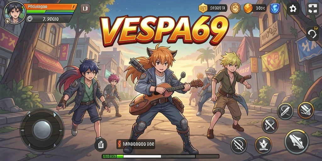 Tampilan menarik dari gameplay VESPA69 yang penuh aksi.